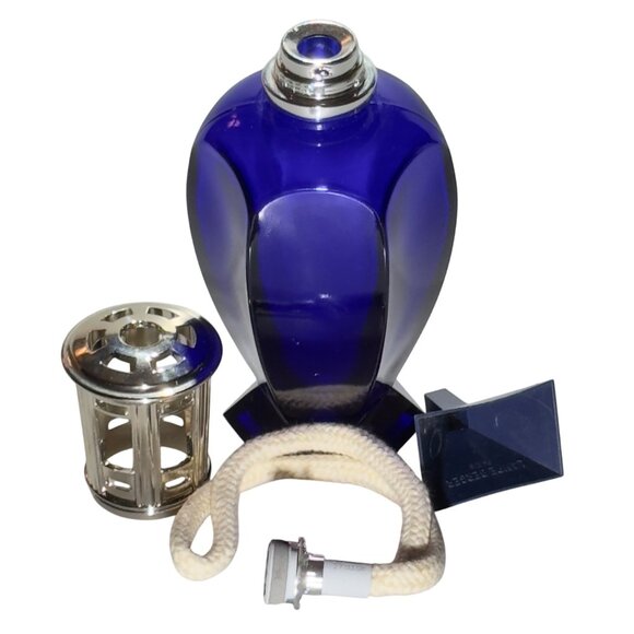 Lampe Berger Paris Blue Glass Fragrance Lamp With Silver Top - Picture 5 of 12